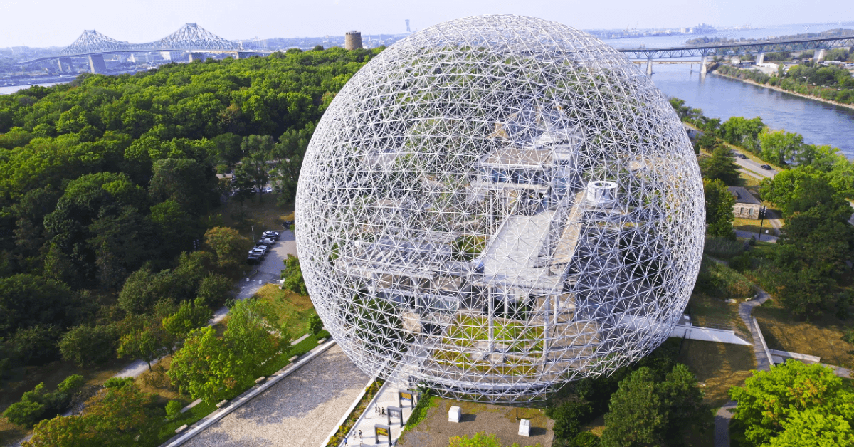 Montreal downtown streets near conference district